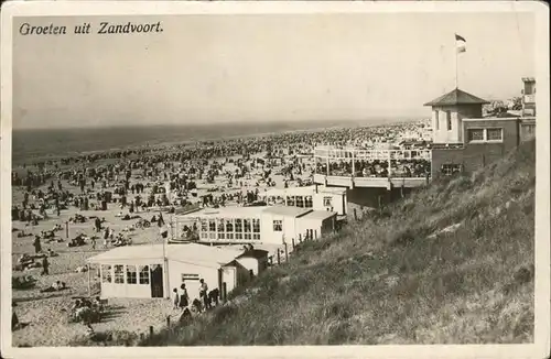 Zandvoort Groeten Strand Strandgezicht Kat. Niederlande