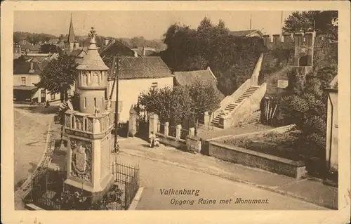 Valkenburg aan de Geul Opang Ruine met Monument / Valkenburg /Maastricht