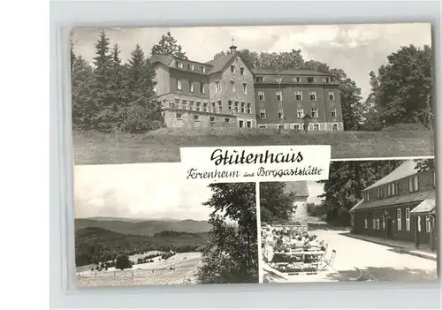 Stutenhaus Adlersberg Ferienheim Berggaststaette Kat. Schmiedefeld Rennsteig