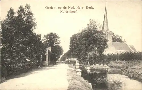 Niederlande Gezicht p de Ned. Herv Kerk Kortenhoef Kat. Niederlande