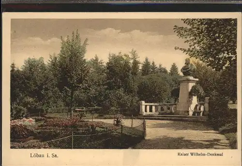 dd42295 Loebau Sachsen Kaiser-Wilhelm-Denkmal Kategorie. Loebau Alte Ansichtskarten