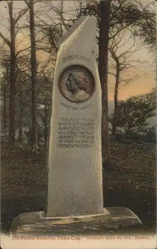 Derwentwater The Ruskin Memorial