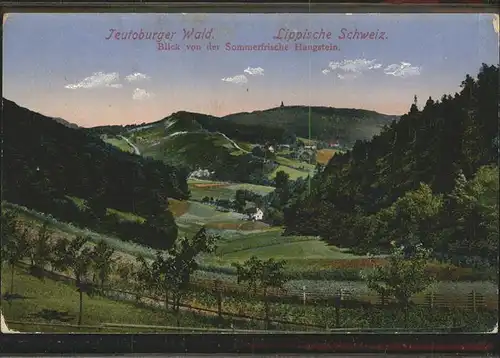 dd45677 Teutoburgerwald Lippische Schweiz Blick vom Hangstein Kategorie. Detmold Alte Ansichtskarten