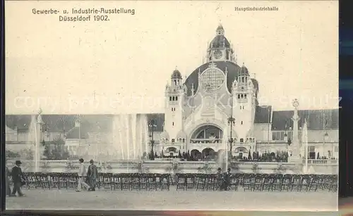 Ausstellung Industrie Gewerbe Kunst Duesseldorf 1902  Hauptindustriehalle  Kat. Duesseldorf