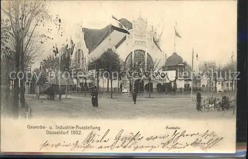 Ausstellung Industrie Gewerbe Kunst Duesseldorf 1902  Festhalle Kat. Duesseldorf