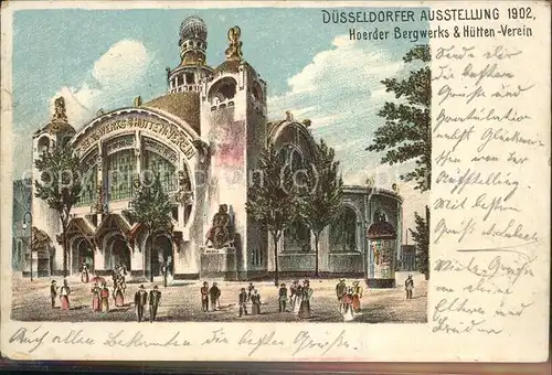 Ausstellung Industrie Gewerbe Kunst Duesseldorf 1902  Hoerder Bergwerks  und Huettenverein Kat. Duesseldorf