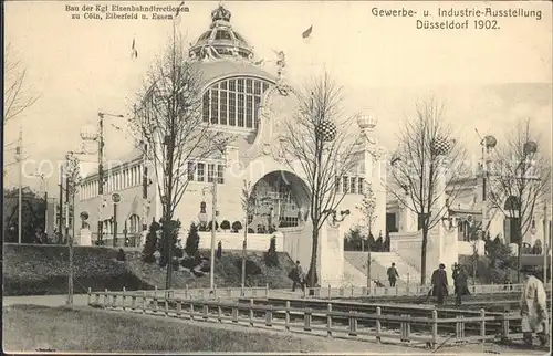 Ausstellung Industrie Gewerbe Kunst Duesseldorf 1902  Bau der Eisenbahndirektionen Koeln Elberfeld Essen Kat. Duesseldorf