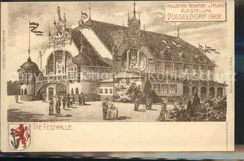 Ausstellung Industrie Gewerbe Kunst Duesseldorf 1902  Festhalle Kat. Duesseldorf