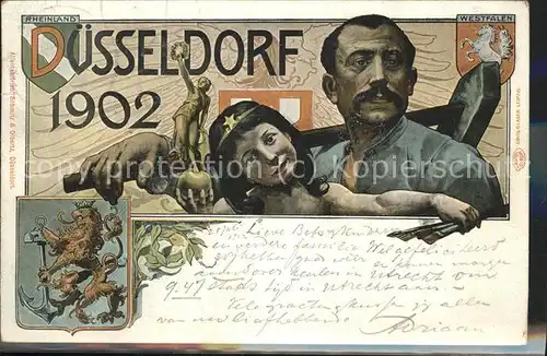 Ausstellung Industrie Gewerbe Kunst Duesseldorf 1902  Schmied Kat. Duesseldorf