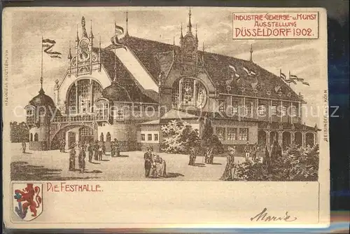 Ausstellung Industrie Gewerbe Kunst Duesseldorf 1902  Festhalle Kat. Duesseldorf