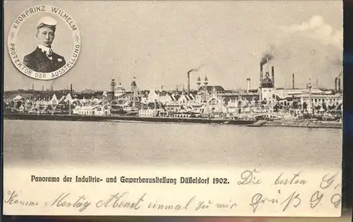 Ausstellung Industrie Gewerbe Kunst Duesseldorf 1902  Protektor Kronprinz Wilhelm Kat. Duesseldorf