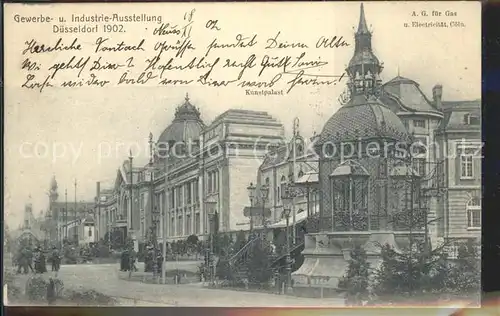 Ausstellung Industrie Gewerbe Kunst Duesseldorf 1902  Kunstpalast A.G. Gas und Elektrizitaet Kat. Duesseldorf