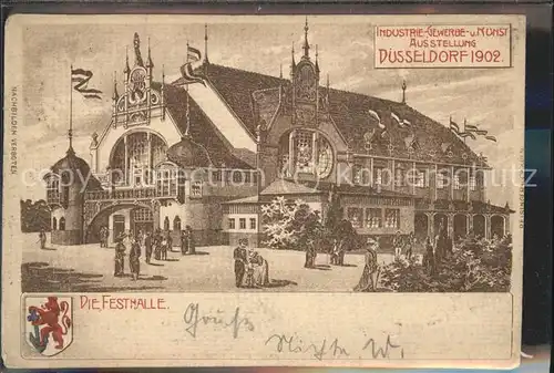 Ausstellung Industrie Gewerbe Kunst Duesseldorf 1902  Festhalle Kat. Duesseldorf