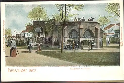 Ausstellung Industrie Gewerbe Kunst Duesseldorf 1902  Koenigsstuhl zu Rhense Kat. Duesseldorf