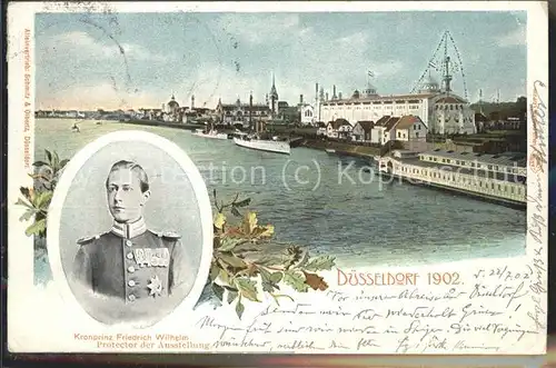 Ausstellung Industrie Gewerbe Kunst Duesseldorf 1902  Protektor Kronprinz Friedrich Wilhelm Kat. Duesseldorf