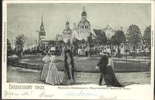 Ausstellung Industrie Gewerbe Kunst Duesseldorf 1902  Rheinische Metallwaren Maschinenfabrik Bochumer Verein Kat. Duesseldorf