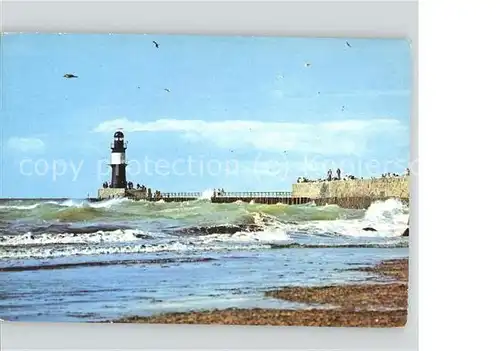 Rostock Warnemuende An der Mole Leuchtturm Kat. Rostock