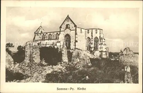 dg10613 Somme-Py-Tahure Kirche Kategorie. Sommepy-Tahure Alte Ansichtskarten