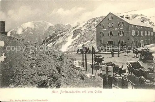 Stilfserjoch Hotel Ferdinandshoehe Ortler Kat. Italien