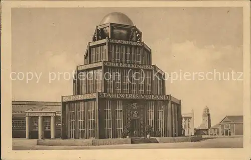 Ausstellung Baufach Leipzig 1913 Pavillon des Stahlwerksverband Kat. Leipzig