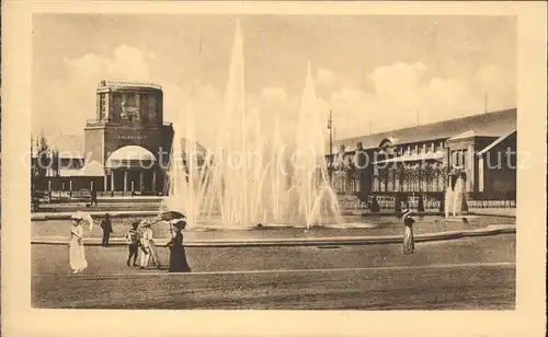 Ausstellung Baufach Leipzig 1913 Leuchtspringbrunnen Kat. Leipzig