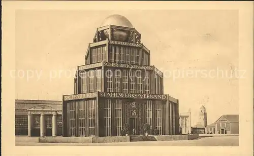 Ausstellung Baufach Leipzig 1913 Pavillon Stahlwerksverband  Kat. Leipzig