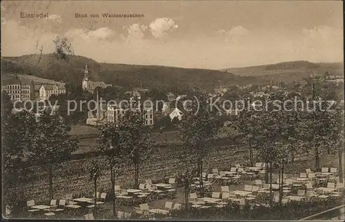 Einsiedel Erzgebirge Blick vom Waldesrauschen Kat. Marienberg