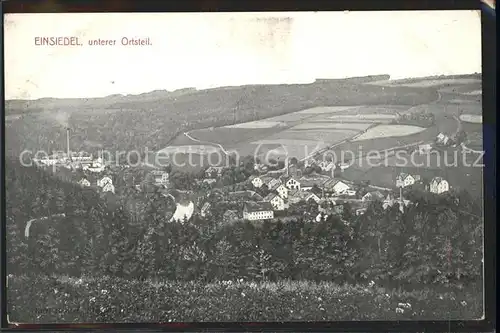 Einsiedel Erzgebirge Unterer Ortsteil Kat. Marienberg