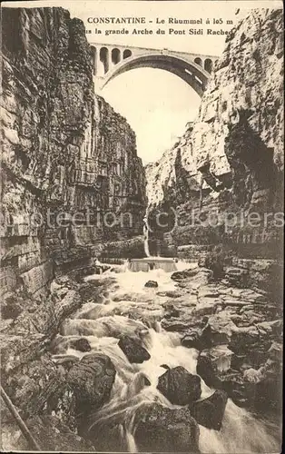 Constantine Gorges du Rhummel grande Arche du Pont de Sidi Rached Kat. Algerien