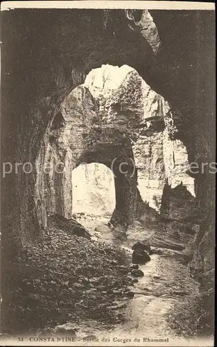 Constantine Sortie des Gorges du Rhummel Kat. Algerien