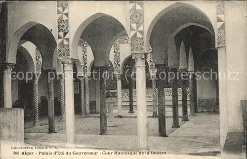 Alger Algerien Palais d'Ete du Gouverneur Cour Mauresque de la Douera / Algier Algerien /