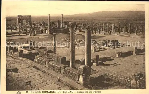 Timgad Ruines romaines Ensemble du Forum Kat. Algerien