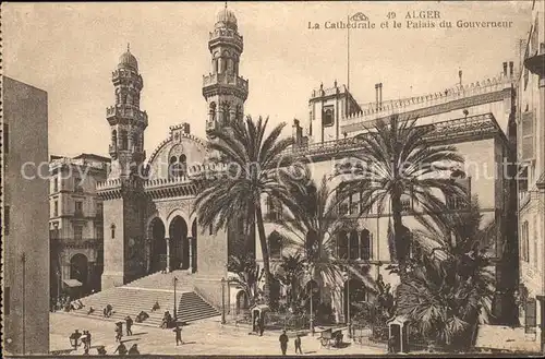 Alger Algerien Cathedrale et le Palais du Gouverneur / Algier Algerien /