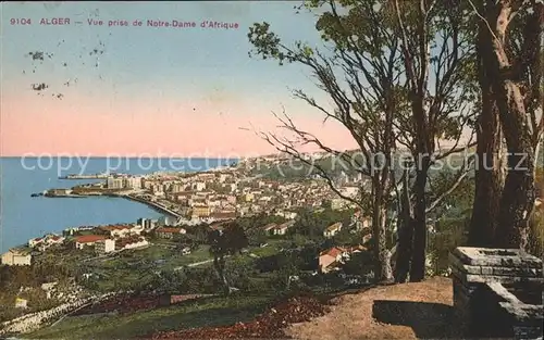 Alger Algerien Vue prise de Notre Dame d'Afrique / Algier Algerien /