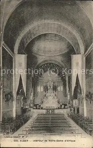 Alger Algerien Interieur de Notre Dame d'Afrique / Algier Algerien /