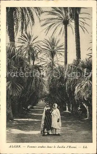 Alger Algerien Femmes arabes dans le Jardin d'essai / Algier Algerien /