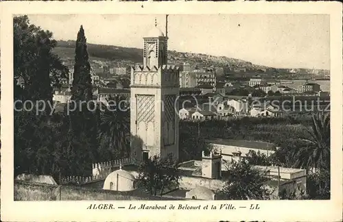 Alger Algerien Le Marabout de Belcourt et la Ville / Algier Algerien /