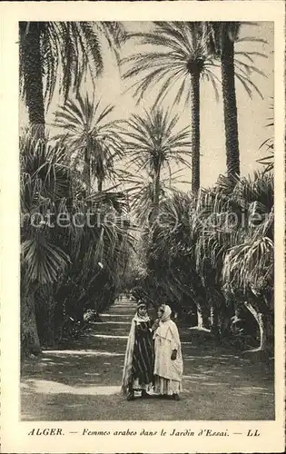 Alger Algerien Femmes arabes dans le Jardin d'essai / Algier Algerien /