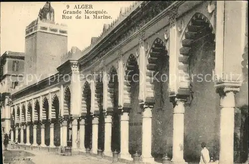 Alger Algerien Grande Mosquee Rue de la Marine / Algier Algerien /