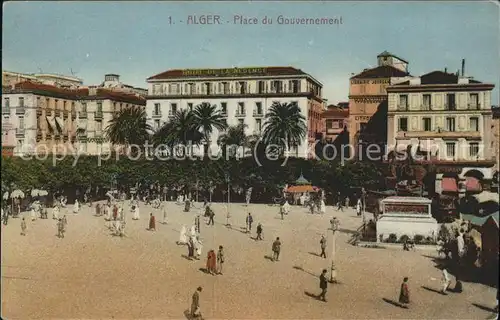 Alger Algerien Place du Gouvernement Statue du duc d'Orleans Monument / Algier Algerien /