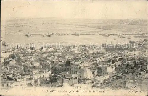 Alger Algerien Vue generale prise de la Casbah Port / Algier Algerien /