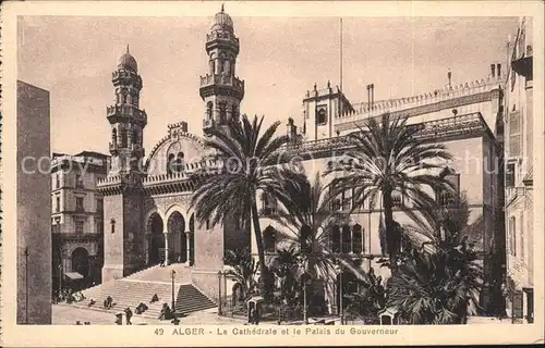 Alger Algerien Cathedrale et le Palais du Gouverneur / Algier Algerien /