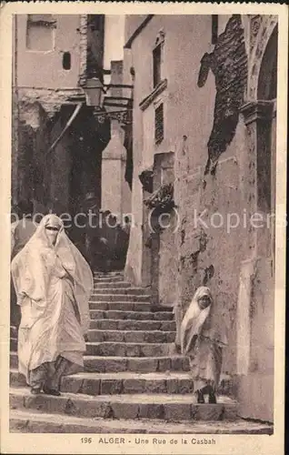 Alger Algerien Une rue de la Casbah / Algier Algerien /