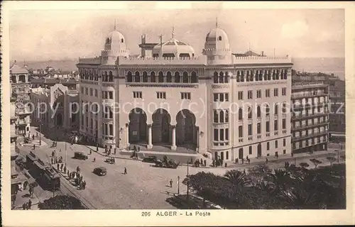 Alger Algerien La Poste tram / Algier Algerien /