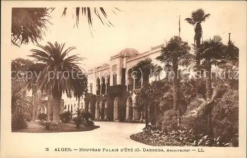 Alger Algerien Nouveau Palais d'Ete Architecte G. Darbeda / Algier Algerien /
