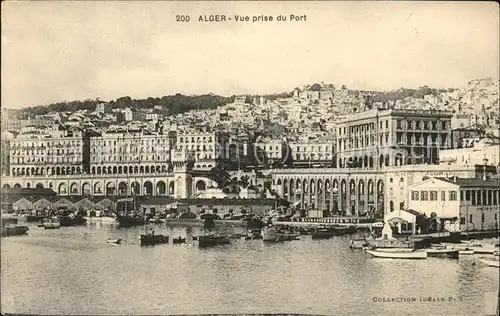 Alger Algerien Vue prise du Port Bateaux / Algier Algerien /