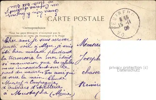 Alger Algerien La Sante et l'Anse de l'Amiraute Bateaux Stempel auf AK / Algier Algerien /