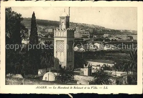 Alger Algerien Marabout de Belcourt et la Ville / Algier Algerien /