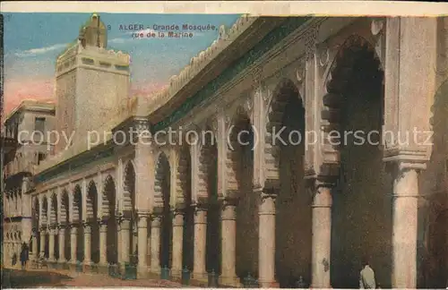 Alger Algerien La Grande Mosquee Rue de la Marine / Algier Algerien /