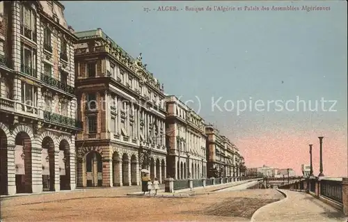 Alger Algerien Banque de l'Algerie et Palais des Assemblees Algeriennes / Algier Algerien /